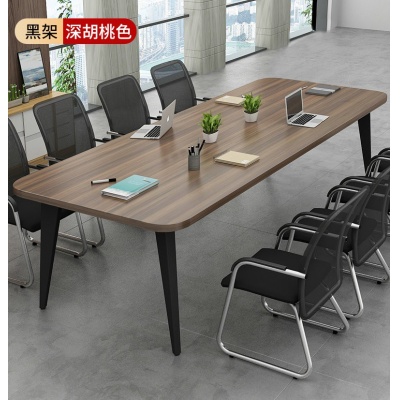 会议桌长桌简约现代小型会议室大桌子简易工作台长条办公桌椅组合